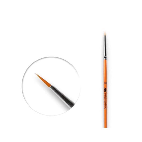 AK Interactive Synthetic Round Brushes No.5/0 AK-600 AK Interactive Synthetic Round Brushes No.5/0 AK-600