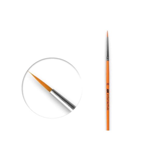 AK Interactive Synthetic Round Brushes No.2/0 AK-602 AK Interactive Synthetic Round Brushes No.2/0 AK-602
