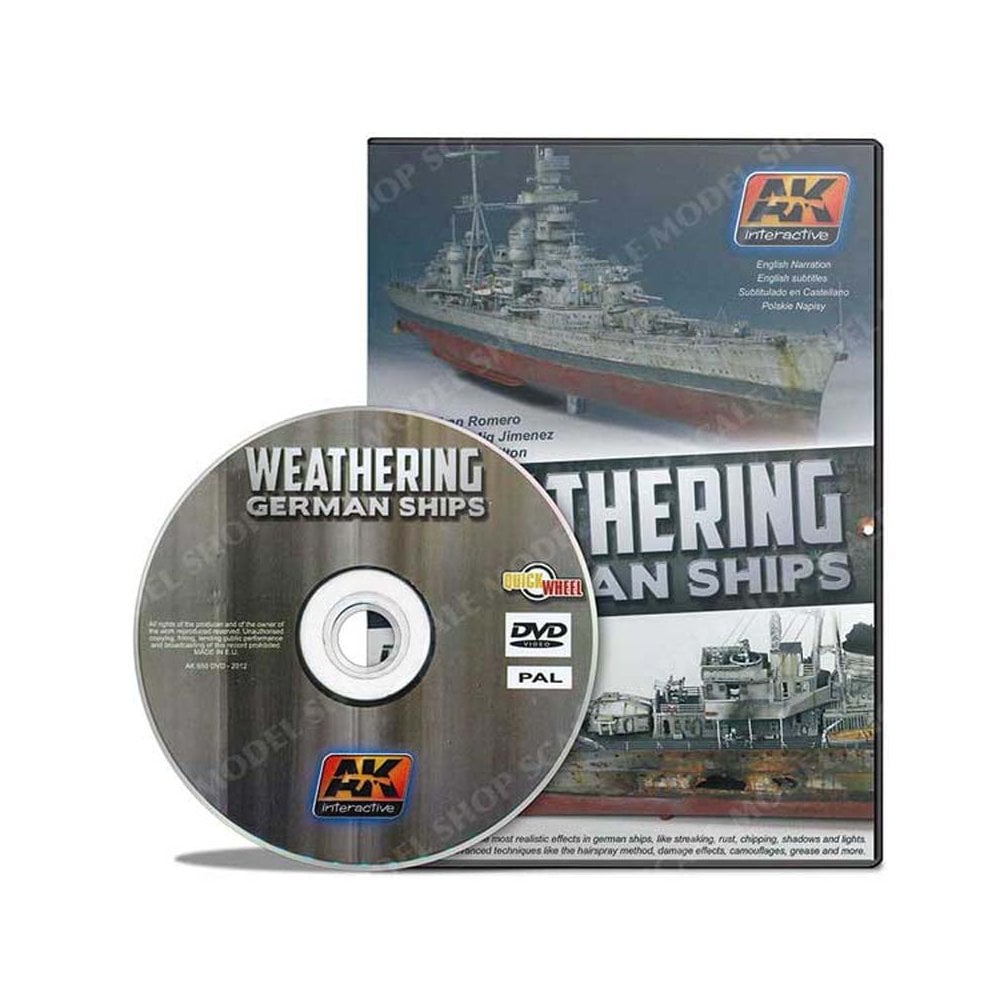 AK Interactive DVD Weathering German Ships AK-650DVD AK Interactive DVD Weathering German Ships AK-650DVD
