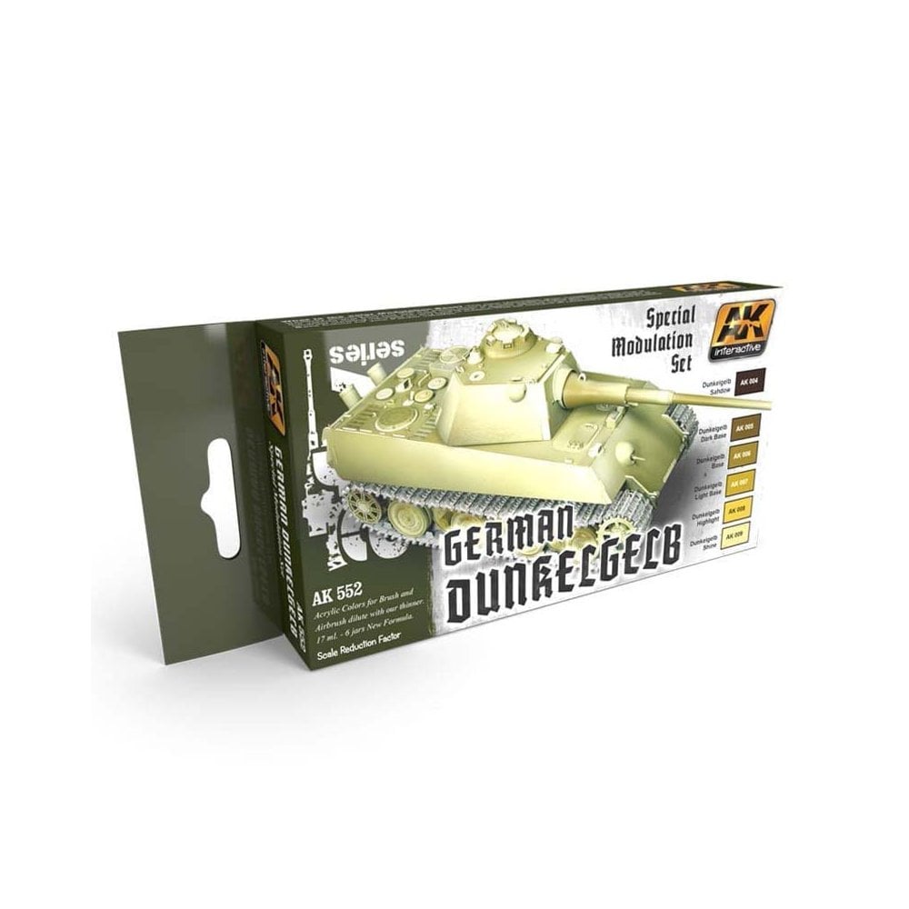 AK Interactive German Dunkelgelb Modulation Set AK-552 AK Interactive German Dunkelgelb Modulation Set AK-552