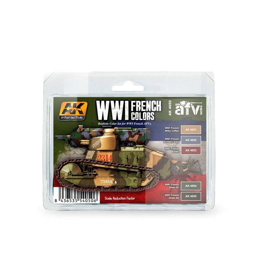 AK Interactive WWI French Colours Set AK-4050 AK Interactive WWI French Colours Set AK-4050