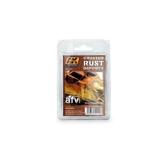 AK Interactive Crusted Rust Deposits Weathering Set AK-4110 AK Interactive Crusted Rust Deposits Weathering Set AK-4110