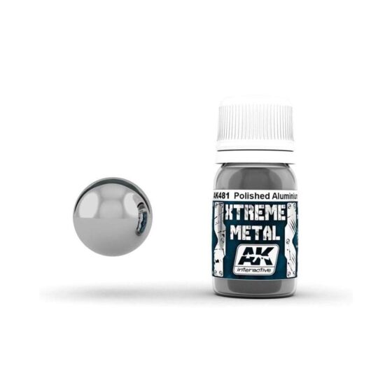 AK Interactive Xtreme Metal - Polished Aluminium (30ml) AK-481