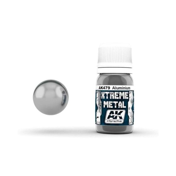 AK Interactive Xtreme Metal - Aluminium (30ml) AK-479 AK Interactive Xtreme Metal - Aluminium (30ml) AK-479