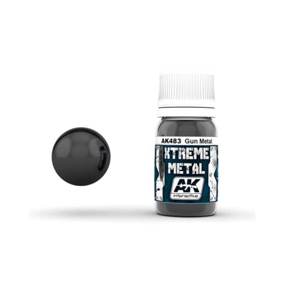 AK Interactive Xtreme Metal - Gun Metal (30ml) AK-483 AK Interactive Xtreme Metal - Gun Metal (30ml) AK-483