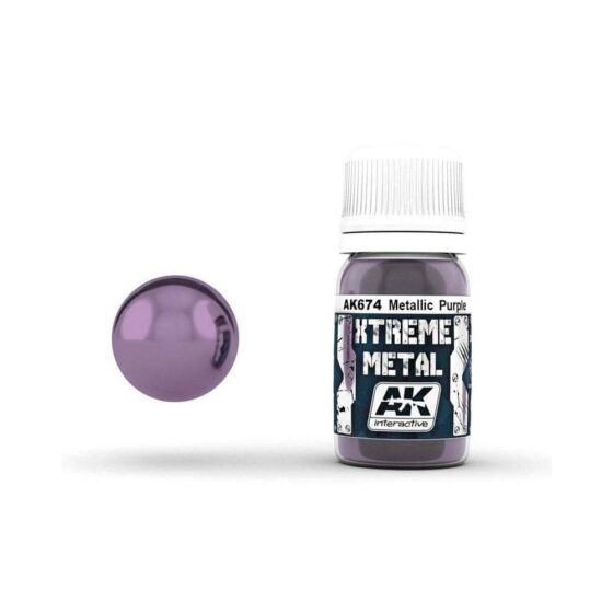 AK Interactive Xtreme Metal - Metallic Purple (30ml) AK-674 AK Interactive Xtreme Metal - Metallic Purple (30ml) AK-674