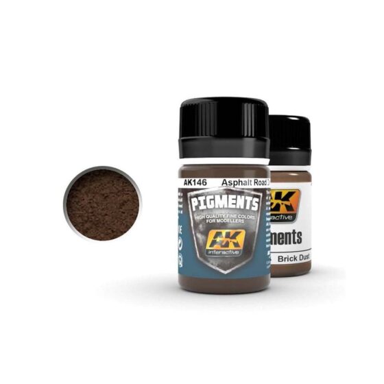 AK Interactive Asphalt Road Dirt Pigment (35ml) AK-146 AK Interactive Asphalt Road Dirt Pigment (35ml) AK-146