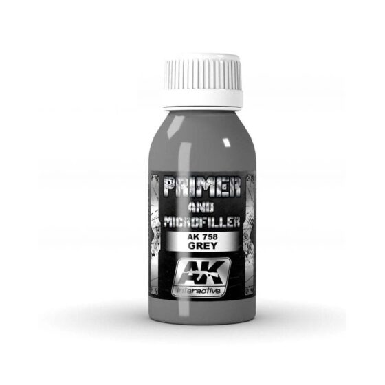 AK Interactive Grey Primer And Microfiller AK-758 AK Interactive Grey Primer And Microfiller AK-758