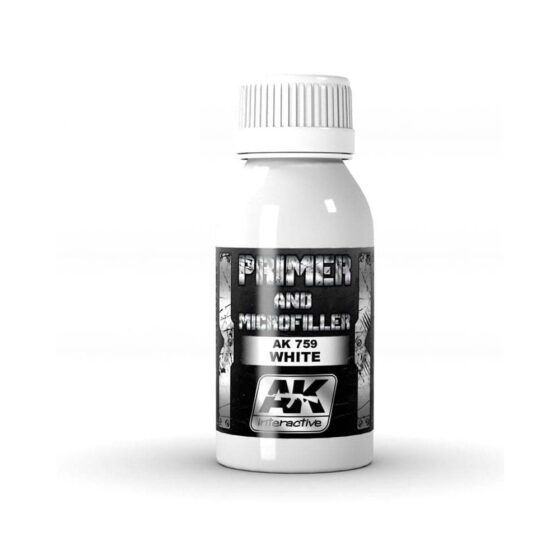 AK Interactive White Primer And Microfiller AK-759 AK Interactive White Primer And Microfiller AK-759