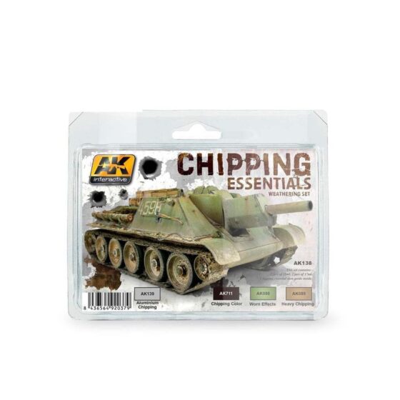 AK Interactive Chipping Essentials Weathering Set AK-138 AK Interactive Chipping Essentials Weathering Set AK-138