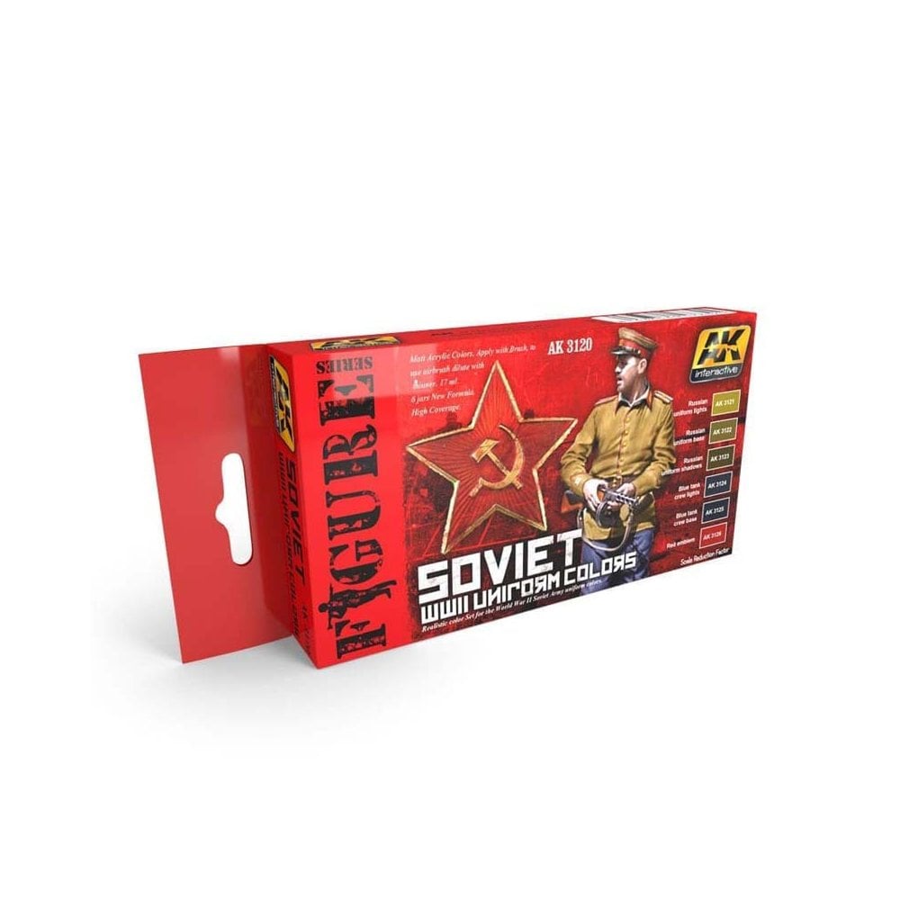 AK Interactive Soviet WWII Uniform Colors Set AK-3120 AK Interactive Soviet WWII Uniform Colors Set AK-3120