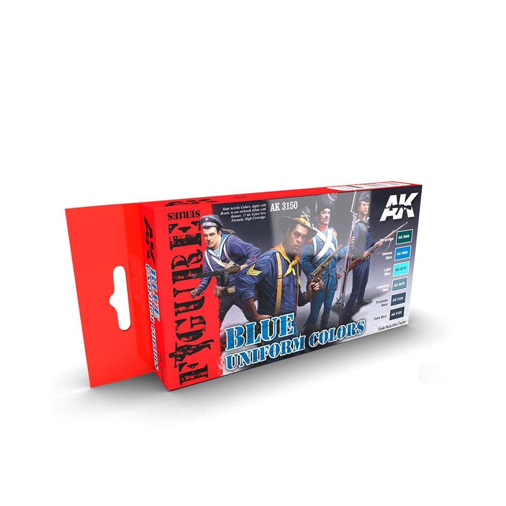 AK Interactive Blue Uniform Colours Paint Set AK-3150 AK Interactive Blue Uniform Colours Paint Set AK-3150