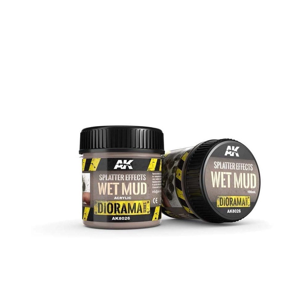 AK Interactive Splatter Effects Wet Mud Base Product (100ml) AK-8026 AK Interactive Splatter Effects Wet Mud Base Product (100ml) AK-8026