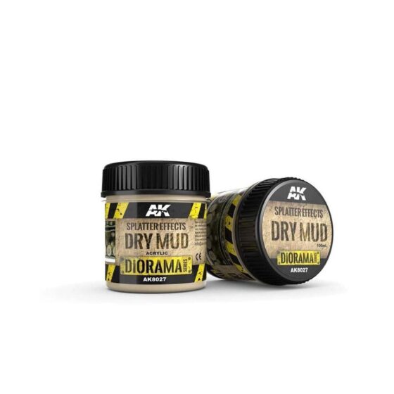 AK Interactive Splatter Effects Dry Mud (100ml) AK-8027 AK Interactive Splatter Effects Dry Mud (100ml) AK-8027