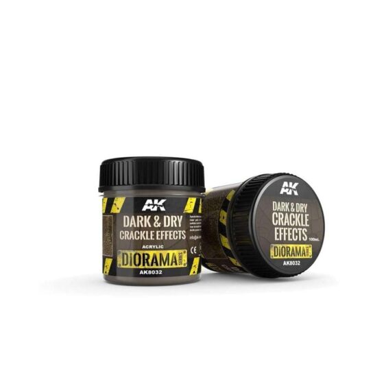 AK Interactive Dark & Dry Crackle Effects (100ml) AK-8032 AK Interactive Dark & Dry Crackle Effects (100ml) AK-8032