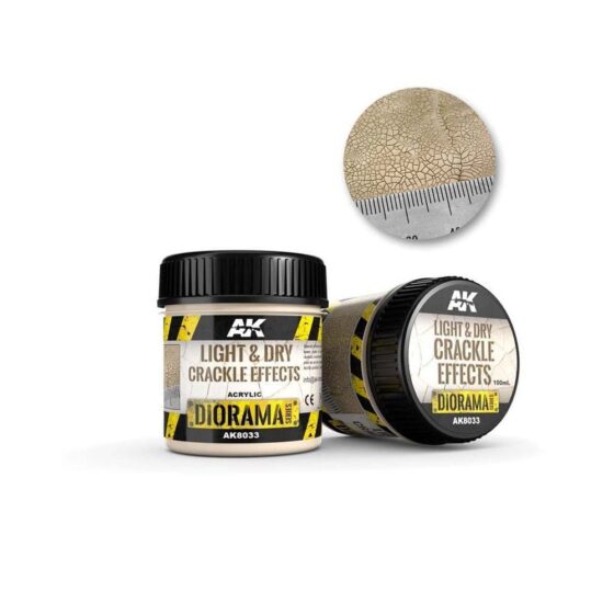 AK Interactive Light & Dry Crackle Effects (100ml) AK-8033 AK Interactive Light & Dry Crackle Effects (100ml) AK-8033