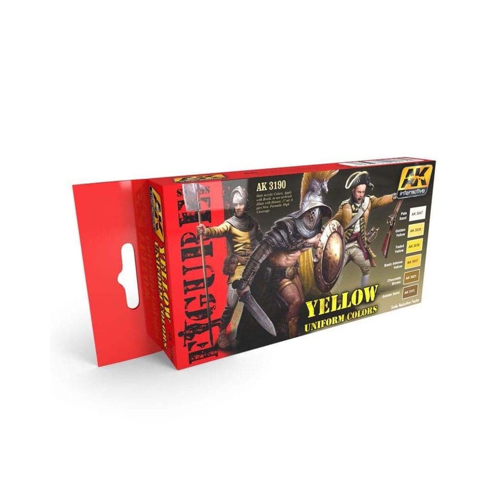 AK Interactive Yellow Uniform Colours Paint Set AK-3190 AK Interactive Yellow Uniform Colours Paint Set AK-3190