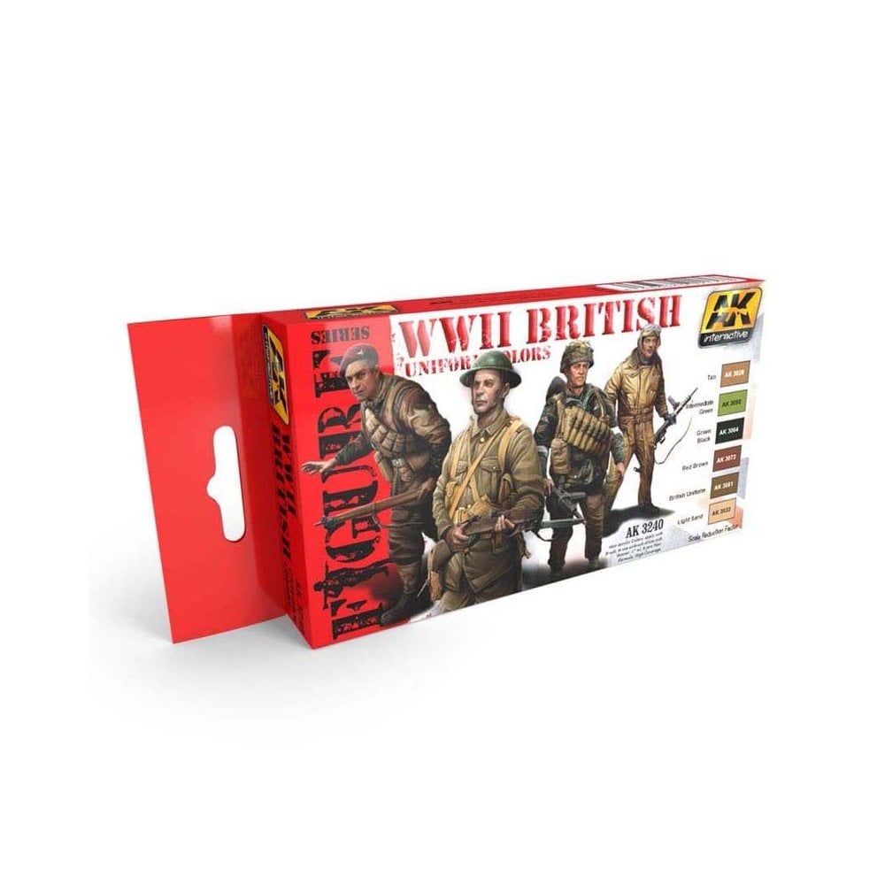 AK Interactive WWII British Uniform Colors Set AK-3240 AK Interactive WWII British Uniform Colors Set AK-3240