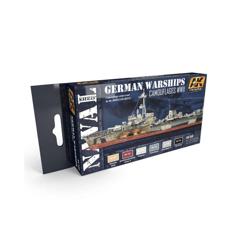 AK Interactive German Warships Set AK-559 AK Interactive German Warships Set AK-559