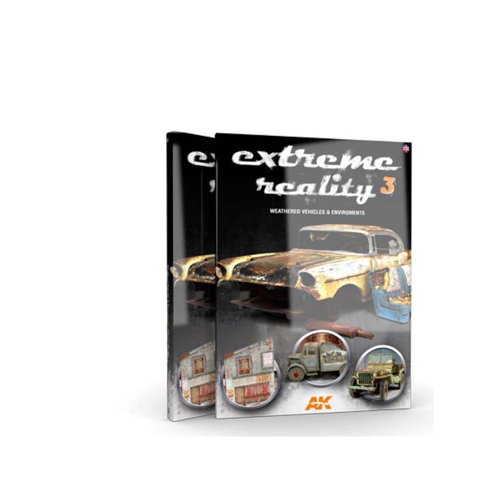 AK Interactive Extreme Reality 3 Weathered Vehicles Book AK-510 AK Interactive Extreme Reality 3 Weathered Vehicles Book AK-510