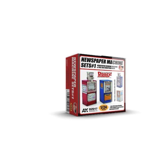 AK Interactive Newspaper Machine Sets 1 (1/24) DZ017 AK Interactive Newspaper Machine Sets 1 (1/24) DZ017