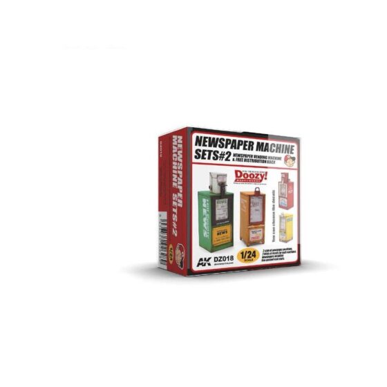 AK Interactive Newspaper Machine Sets 2 (1/24) DZ018 AK Interactive Newspaper Machine Sets 2 (1/24) DZ018