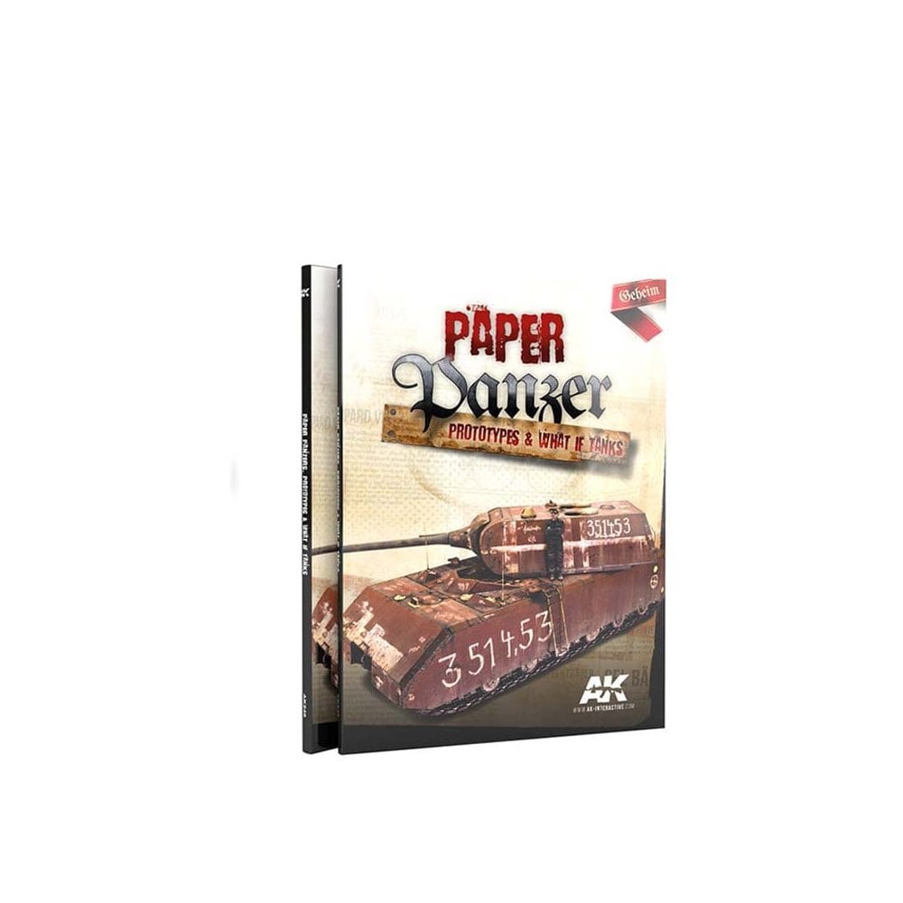 AK Interactive Paper Panzer Prototypes & What If Tanks Book AK-246 AK Interactive Paper Panzer Prototypes & What If Tanks Book AK-246