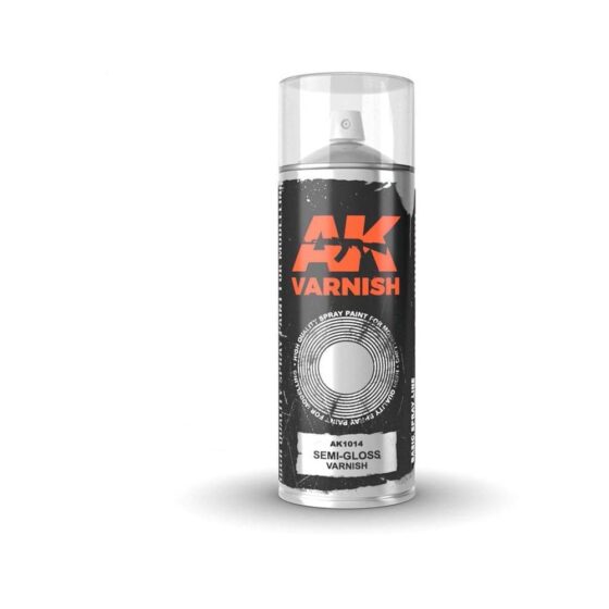AK Interactive Semi-Gloss Varnish Spray Can (400ml) AK-1014 AK Interactive Semi-Gloss Varnish Spray Can (400ml) AK-1014