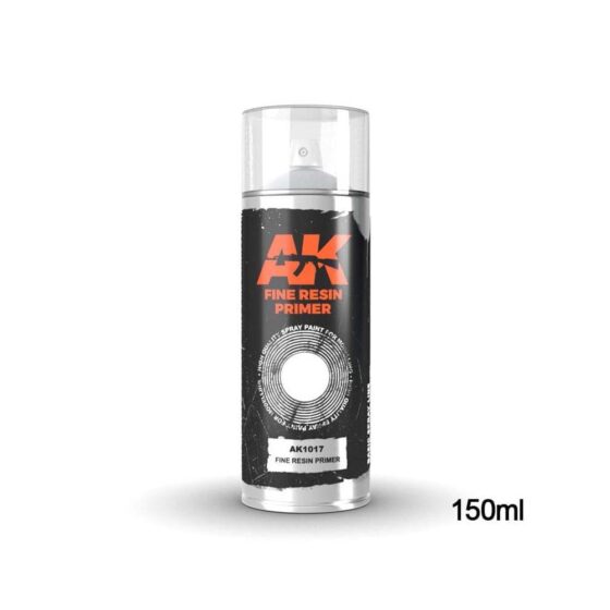 AK Interactive Fine Resin Primer Spray Can (150ml) AK-1017 AK Interactive Fine Resin Primer Spray Can (150ml) AK-1017