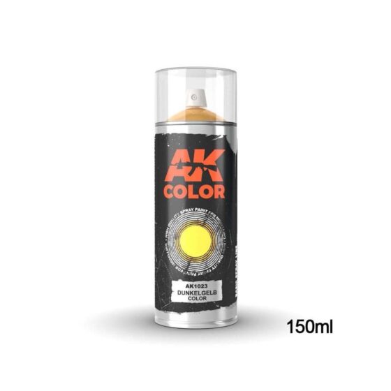 AK Interactive Dunkelgelb Color Spray Can (150ml) AK-1023 AK Interactive Dunkelgelb Color Spray Can (150ml) AK-1023