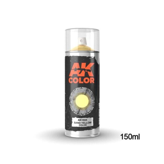 AK Interactive Sand Yellow Spray Can (150ml) AK-1024 AK Interactive Sand Yellow Spray Can (150ml) AK-1024