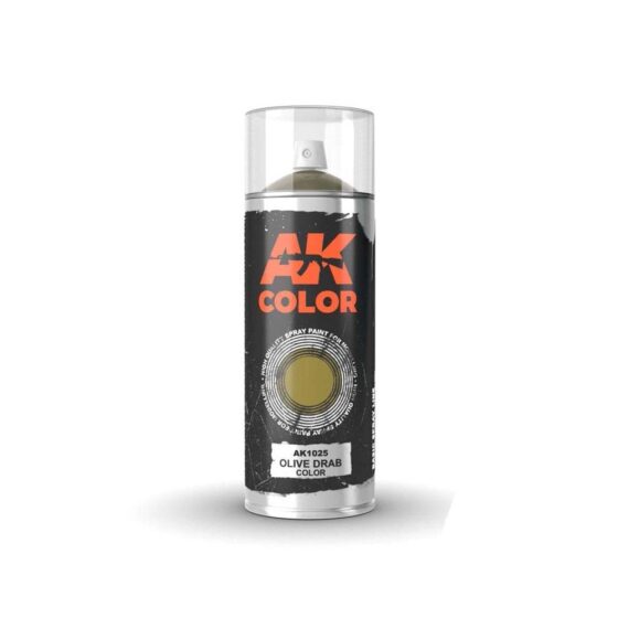 AK Interactive Olive Drab Color Spray Can (150ml) AK-1025 AK Interactive Olive Drab Color Spray Can (150ml) AK-1025