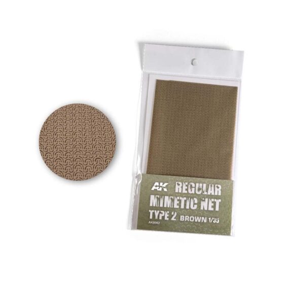 AK Interactive Regular Mimetic Net Type 2 Brown AK-8062 AK Interactive Regular Mimetic Net Type 2 Brown AK-8062