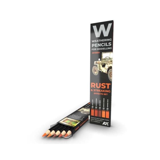 AK Interactive Weathering Pencil Set Rust And Streaking AK-10041 AK Interactive Weathering Pencil Set Rust And Streaking AK-10041