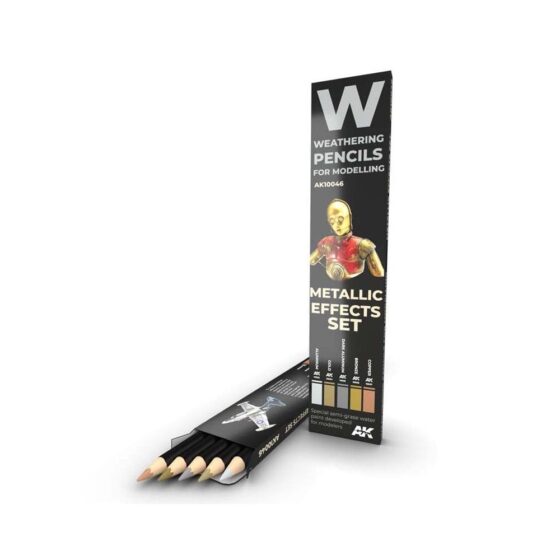 AK Interactive Weathering Pencil Set Metallics AK-10046 AK Interactive Weathering Pencil Set Metallics AK-10046