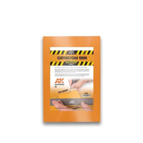 AK Interactive A5 (228 X 152mm) Carving Foam (10mm) AK-8092