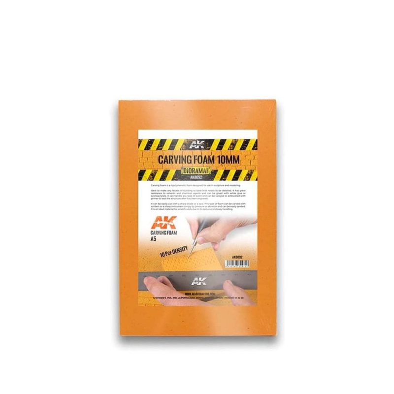 AK Interactive A5 (228 X 152mm) Carving Foam (10mm) AK-8092