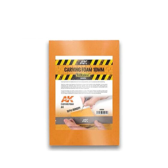 AK Interactive A4 Carving Foam (10mm) AK-8094 AK Interactive A4 Carving Foam (10mm) AK-8094