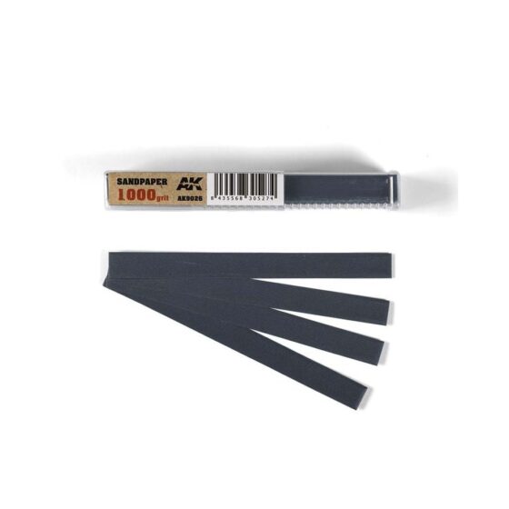 AK Interactive Wet Sandpaper 1000 Grit (50pk) AK-9026 AK Interactive Wet Sandpaper 1000 Grit (50pk) AK-9026