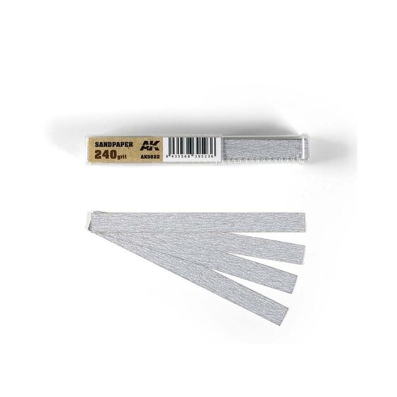 AK Interactive Dry Sandpaper 240 Grit (50pk) AK-9022 AK Interactive Dry Sandpaper 240 Grit (50pk) AK-9022