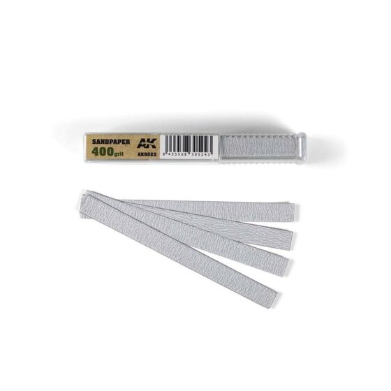 AK Interactive Dry Sandpaper 400 Grit (50pk) AK-9023 AK Interactive Dry Sandpaper 400 Grit (50pk) AK-9023