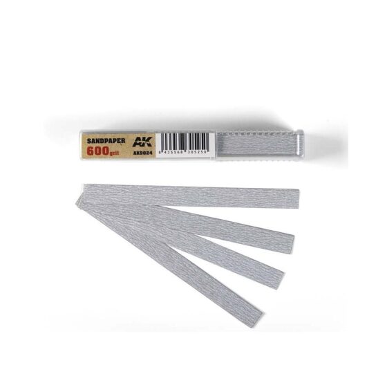 AK Interactive Dry Sandpaper 600 Grit (50pk) AK-9024 AK Interactive Dry Sandpaper 600 Grit (50pk) AK-9024