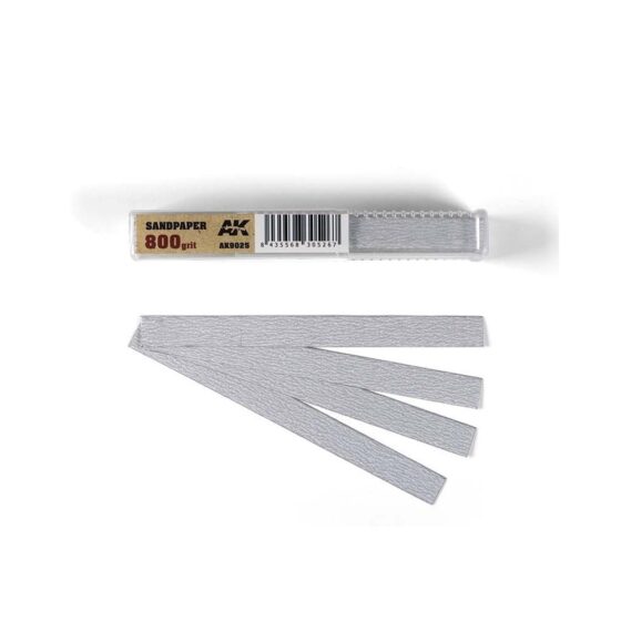 AK Interactive Dry Sandpaper 800 Grit (50pk) AK-9025 AK Interactive Dry Sandpaper 800 Grit (50pk) AK-9025