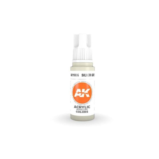 AK Interactive Silver Grey 3rd Gen Acrylic (17ml) AK-11006 AK Interactive Silver Grey 3rd Gen Acrylic (17ml) AK-11006