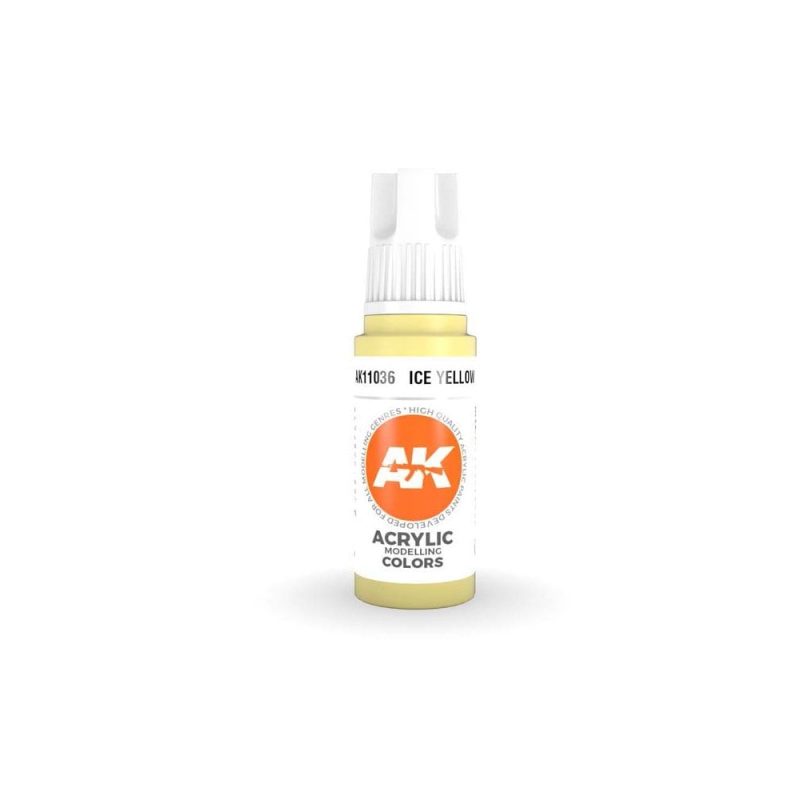 AK Interactive Ice Yellow 3rd Gen Acrylic (17ml) AK-11036