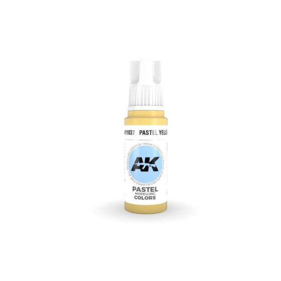 AK Interactive Pastel Yellow 3rd Gen Acrylic (17ml) AK-11037 AK Interactive Pastel Yellow 3rd Gen Acrylic (17ml) AK-11037