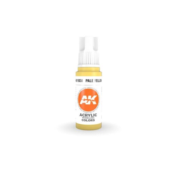 AK Interactive Pale Yellow 3rd Gen Acrylic (17ml) AK-11038 AK Interactive Pale Yellow 3rd Gen Acrylic (17ml) AK-11038