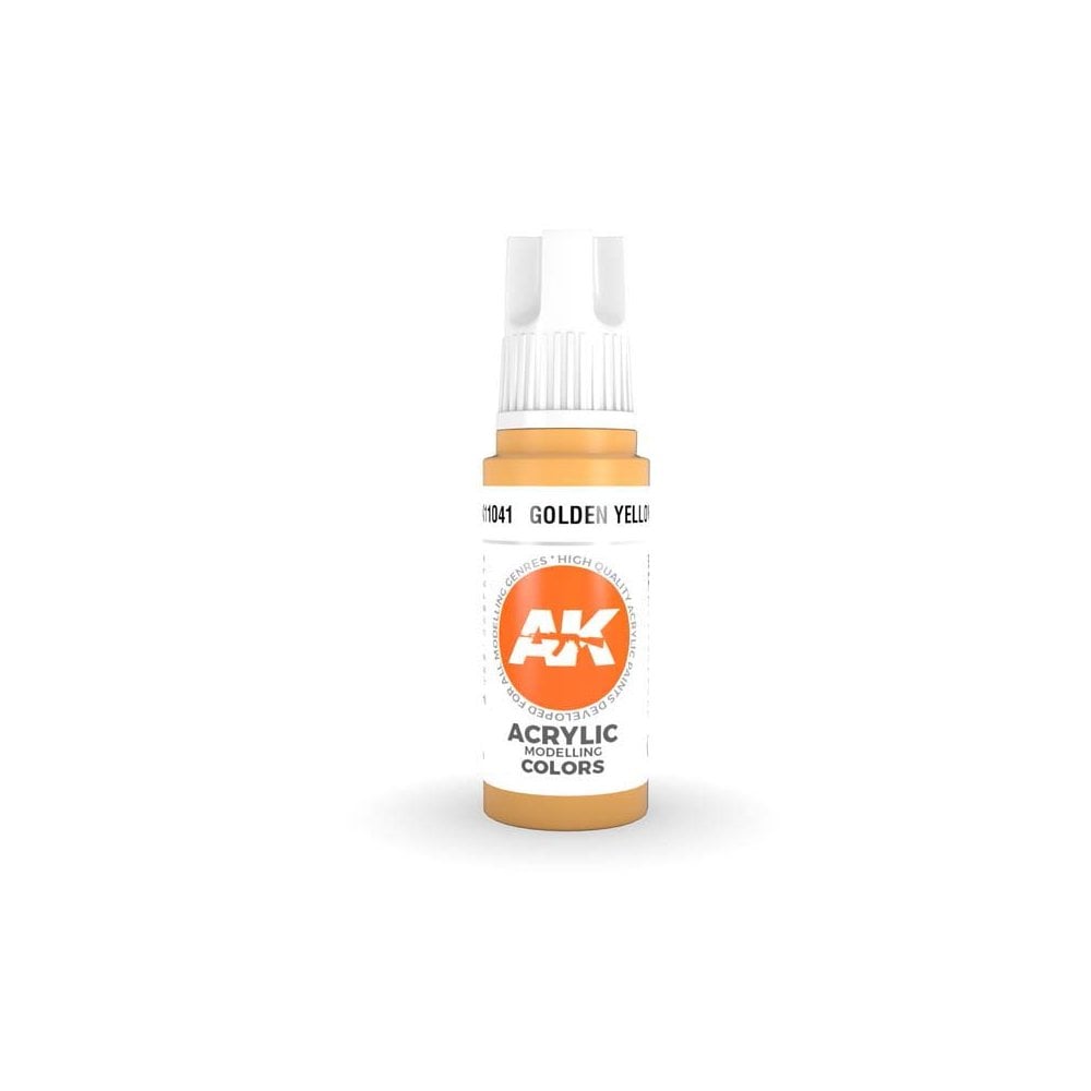 AK Interactive Golden Yellow 3rd Gen Acrylic (17ml) AK-11041 AK Interactive Golden Yellow 3rd Gen Acrylic (17ml) AK-11041
