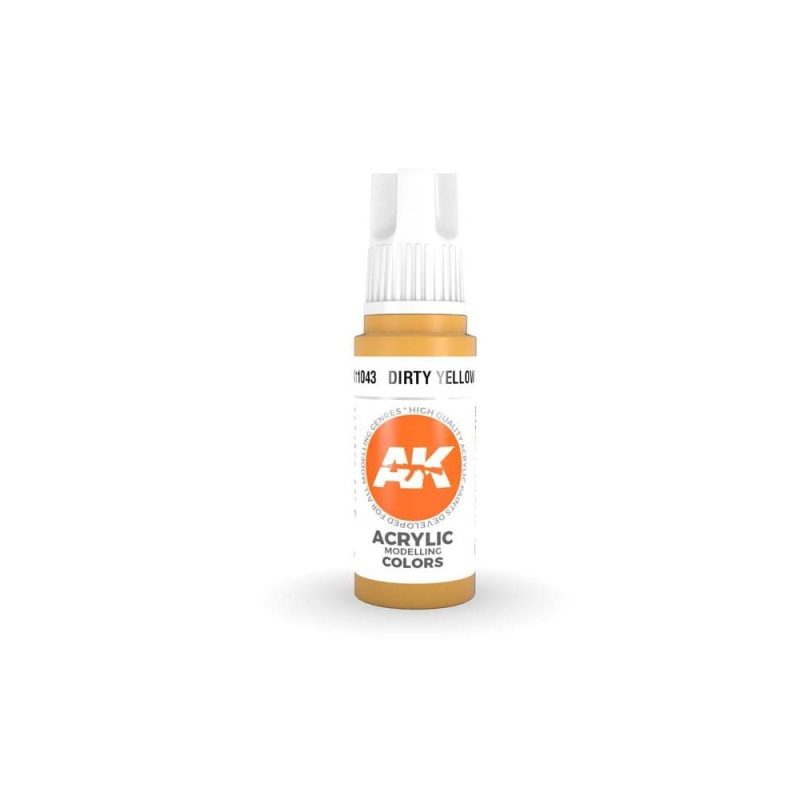 AK Interactive Dirty Yellow 3rd Gen Acrylic (17ml) AK-11043