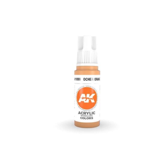 AK Interactive Ocher Orange 3rd Gen Acrylic (17ml) AK-11099 AK Interactive Ocher Orange 3rd Gen Acrylic (17ml) AK-11099